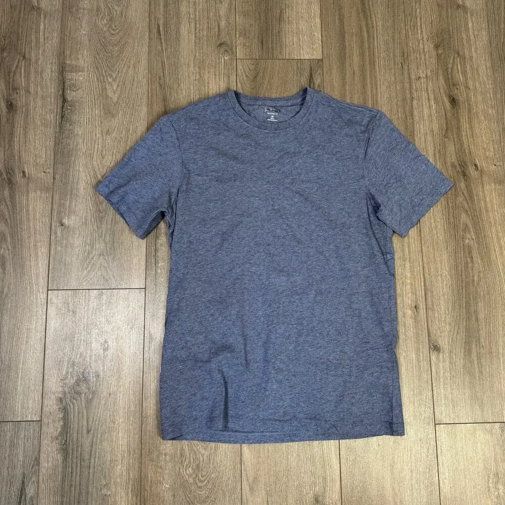 J.Crew Broken-in T-shirt Mens M Tall Blue Cotton Crewneck Pullover Short Sleeve